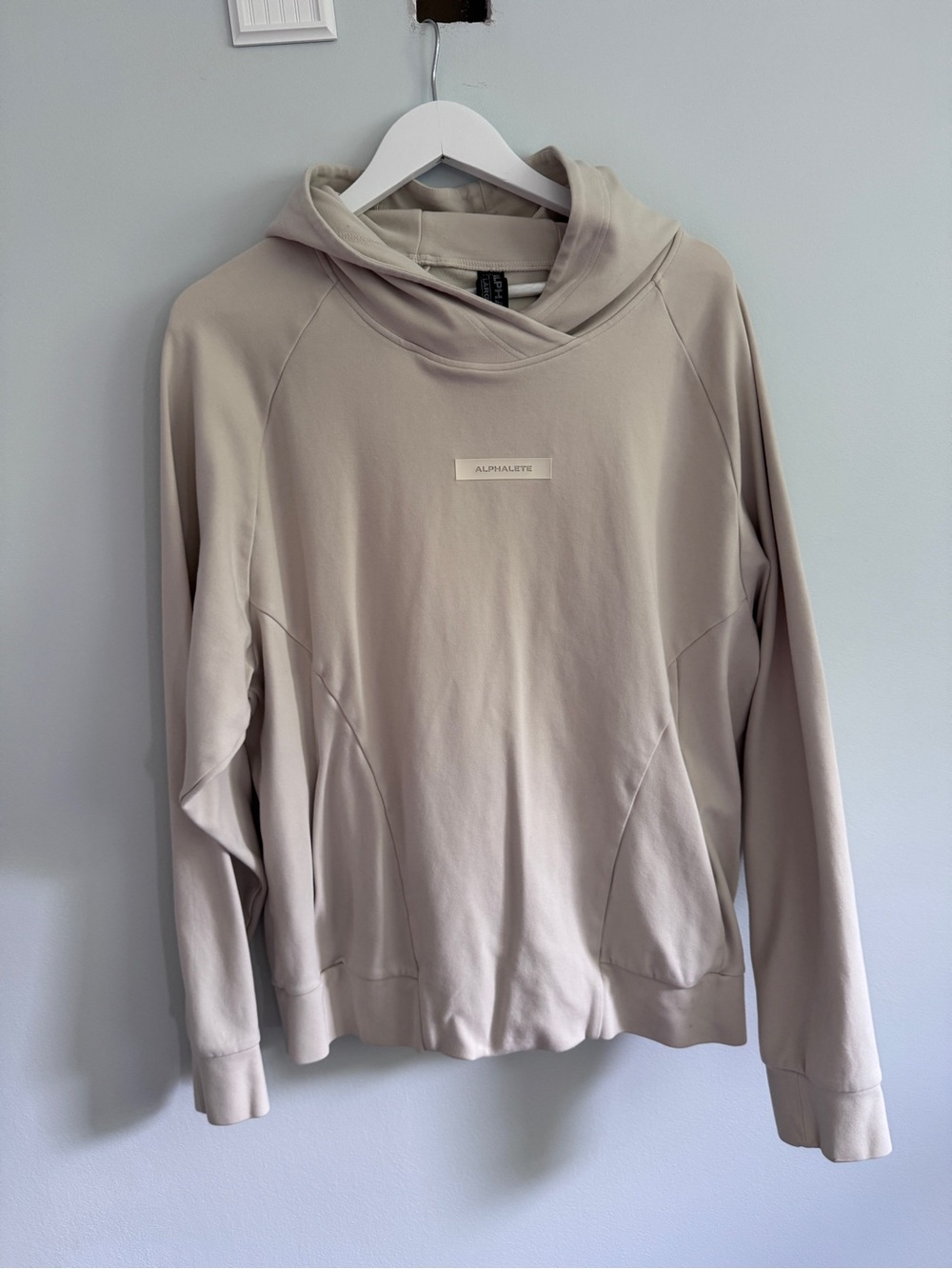 Hooded Sweatshirt in Light Beige Hoodie